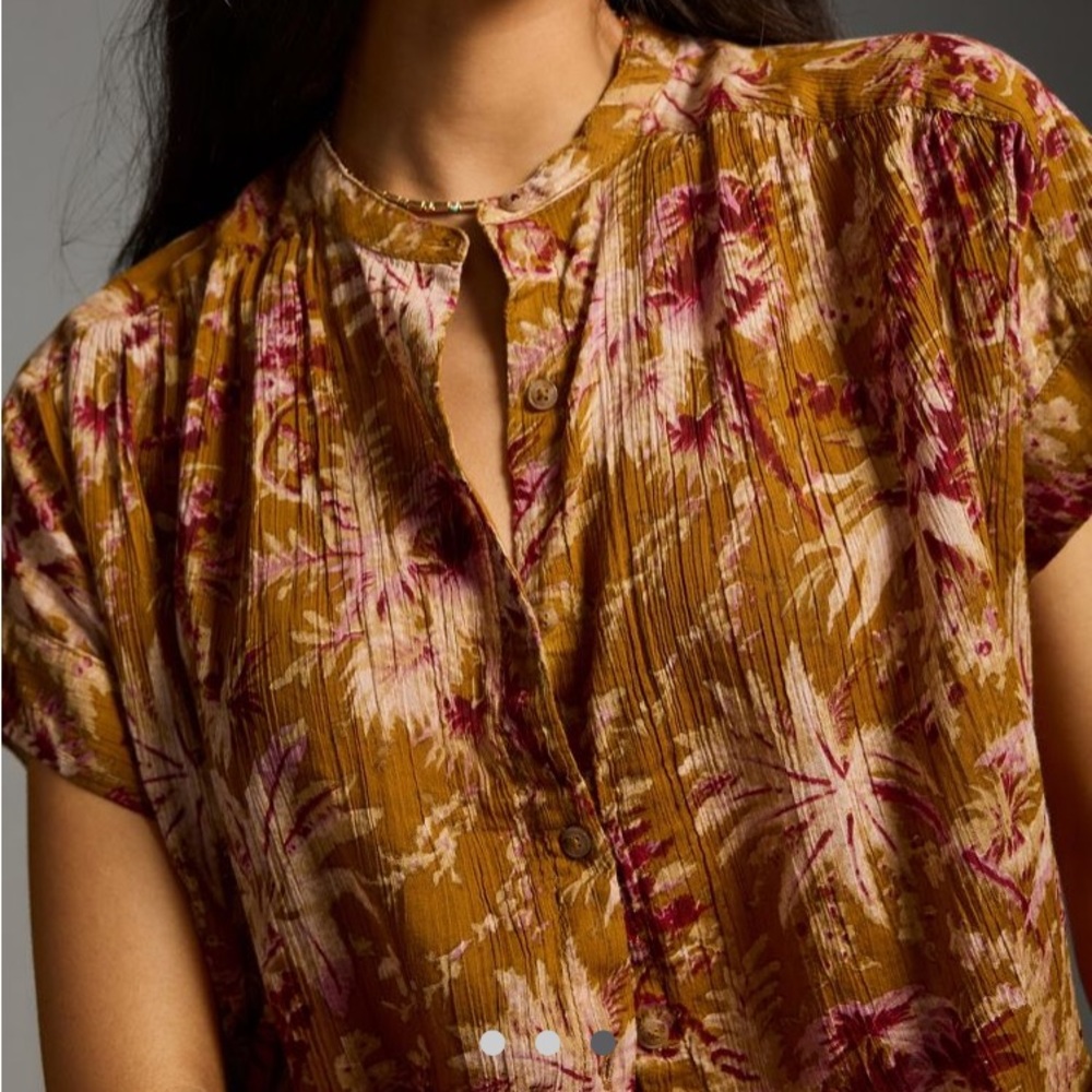 Pilcro short sleeve batwing blouse